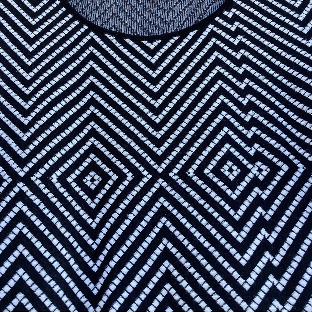 Melissa Paige black and white striped dress, size medium - Picture 2 of 9